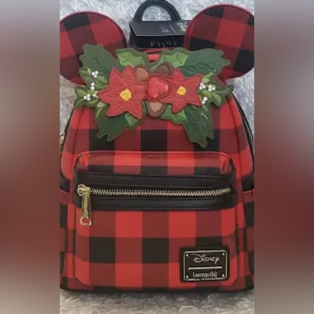 plaid holiday loungefly